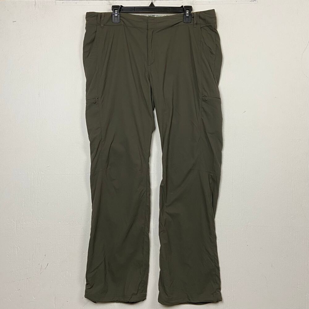 REI Women's Green Nylon Cargo Hiking Outdoor Pants Size 16